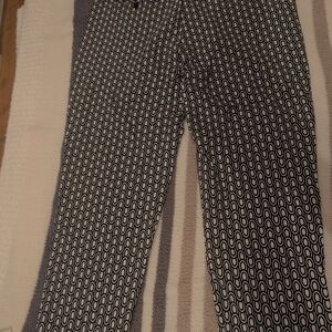Black and White Patterned Pants